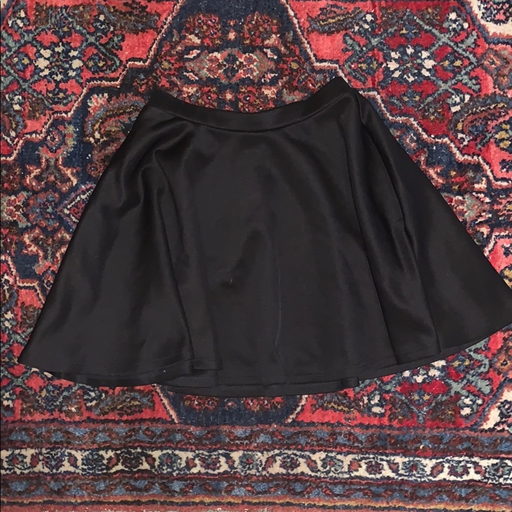 Simple Black Skater Skirt